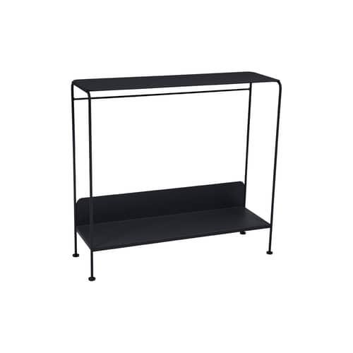 Console Picolino métal gris / L 93 x P 31 x H 85 cm - Fermob - Carbone - Acier laqué