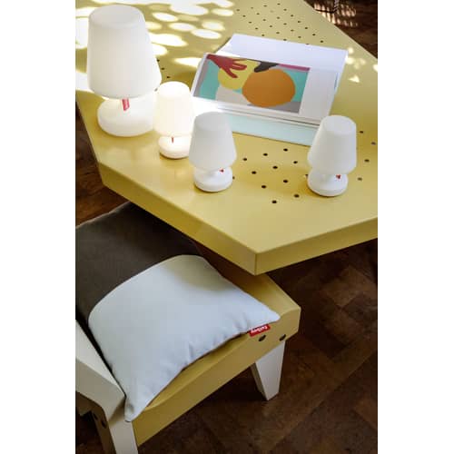 Lampe extérieur sans fil rechargeable Edison the Mini / Set de 3 - Ø 9 x H 15 cm - Fatboy - Blanc - ABS, Polypropylène