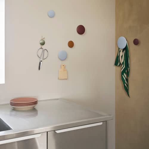 Patère The Dots Metal Large /Ø 5 cm - Muuto - Aluminium - Aluminium