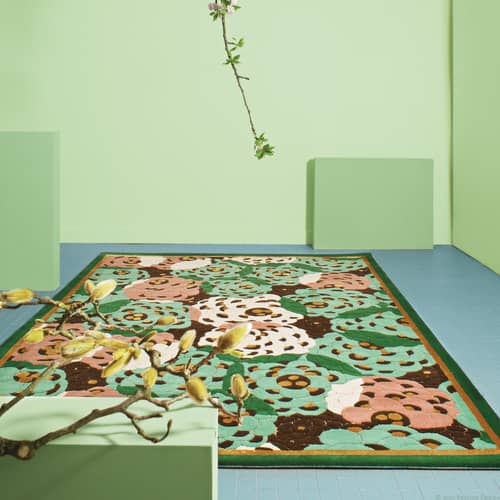 Les Pierre de Ronsard Rug textile multicoloured / 180 x 250 cm - Hand-tufted - PINTON - Multicoloured - Tencel™ fibre, Wool