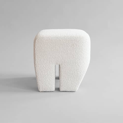 Sitzkissen Sculpt textil weiß / Schlingenpol Stoff - 101 COPENHAGEN - Gebrochen weiß (Schlingenpol Stoff) - Holz, Schaumstoff, Schlingenpol