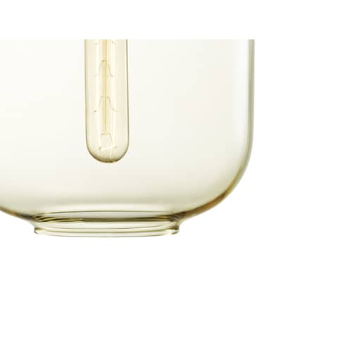 Suspension Amp Small verre marbre jaune marron or /Ø 14 x H 17 cm - marbre - Normann Copenhagen - Doré / Marbre vert jade - Marbre, Verre