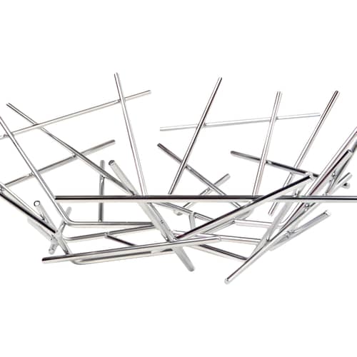 Blow up Basket metal Ø 32 x H 10  cm - Alessi - Acier - Stainless steel