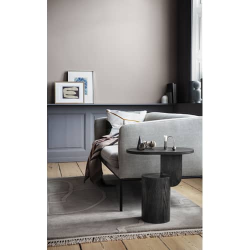Bougeoir Balance métal noir / Bougie longue - Ferm Living - Noir - Laiton bruni