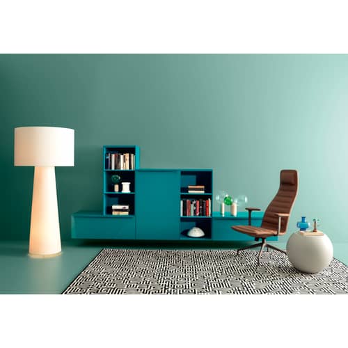 Big Shadow Floor lamp textile white / Ø 75 x H 160.5 cm - Fabric / Marcel Wanders, 1998 - Cappellini - H 160.5 cm / White - Fabric, Metal
