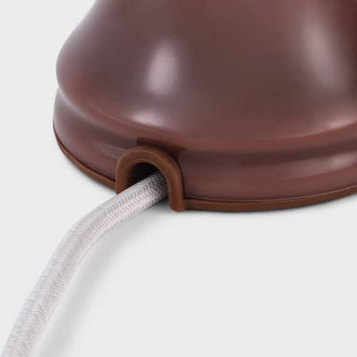 Lampe de table Shore verre marron - TALA - Marron - Porcelaine, Verre soufflé bouche