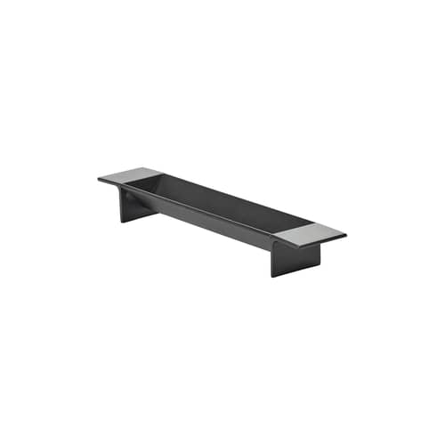 Piano/vassoio L-Tray Small metallo nero / Portafrutta - L 39 cm - Serax - Nero - Acciaio