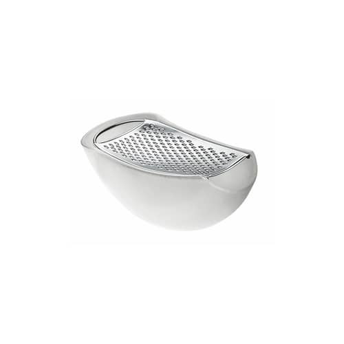 Râpe Parmenide plastique blanc - Alessi - Glace - Acier inoxydable, Résine thermoplastique