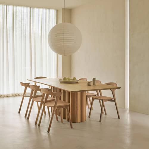 rechteckiger Tisch Sequence holz natur / 240 x 110 cm – 10 Personen - Ethnicraft - Eiche - massive Eiche