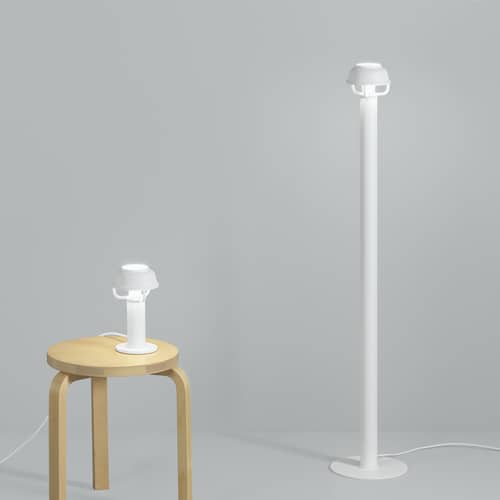 Stehleuchte Kori metall weiß - ARTEK - Weiß - Aluminium, Stahl