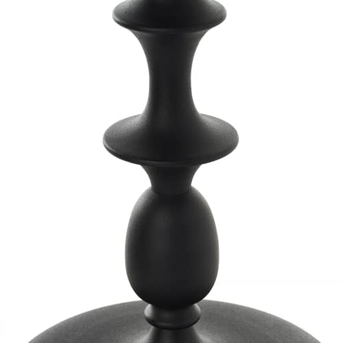 Table d\'appoint Classic métal noir / Ø 46 x H55 cm - Fonte aluminium - POLSPOTTEN - Noir - Fonte d\'aluminium laquée