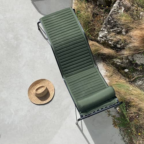 Transat fixe Palissade métal vert / Bouroullec, 2016 - Hay - Transat / Vert Olive - Acier revêtement poudre