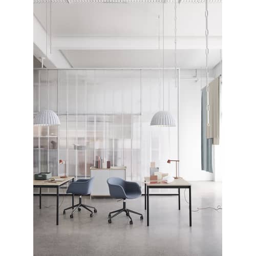 Suspension acoustique Under The Bell Small tissu multicolore / Feutre - Ø 55 cm / Modèle d\'expo - Muuto - Noir - Feutre PET recyclé