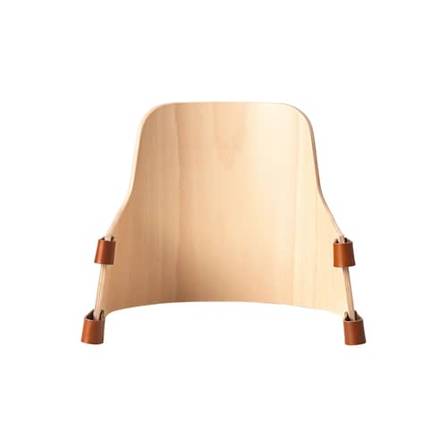 Accessoire / Dossier pour chaise haute ND54 - CARL HANSEN & SON - Dossier optionnel (pour chaise haute) - Cuir sellier, Hêtre massif certifié FSC