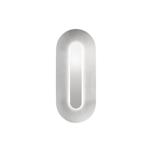 Applique Sasi Large métal argent / LED - H 65 cm - NUURA - Argent / Miroir - Aluminium