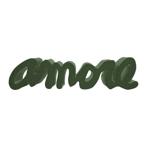 Banc Amore Ocean plastique vert /  L 145 cm - 100% recyclé - Slide - Vert Pacific (recyclé) - Polyéthylène recyclé