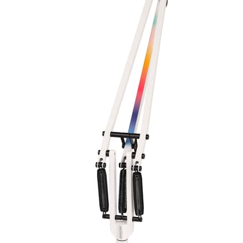 Type 75 Floor lamp metal white / By Paul Smith - Edition no. 6 - Anglepoise - White / Multicolour band - Aluminium