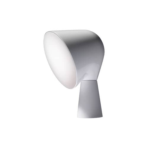 Lampe de table Binic plastique blanc / Ionna Vautrin, 2010 - Foscarini - Blanc brillant - ABS, Polycarbonate