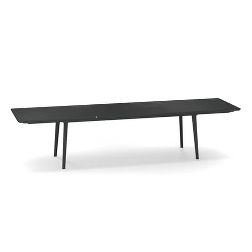 Tavolo con prolunga Plus4 metallo / Acciaio - 220 a 330 cm - Emu - Ferro Vecchio - Acciaio verniciato