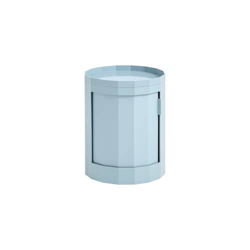 Portaoggetti Facet Low materiale plastico blu / H 48 cm - 1 Porta - Hay - Blu nebbioso - ABS riciclato
