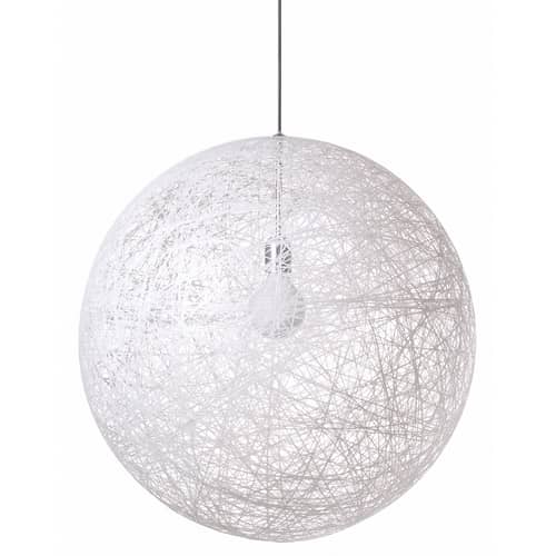 Suspension Random Light plastique blanc / Small - Ø 50 cm / Bertjan Pot, 2001 - Moooi - Blanc - Fibre de verre