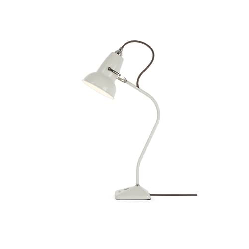 Original 1227 Mini Table lamp metal white Fixed arm - H 52 cm - Anglepoise - Linen White - Cast iron, Steel