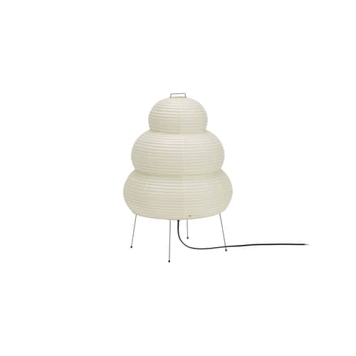 Tischleuchte Akari 24N papierfaser beige /Isamu Noguchi, 1951 - Ø 40 x H 58 cm - Vitra - Beige - Stahl, Washi-Papier