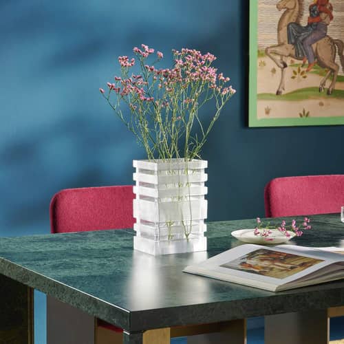 Vaso Skyscraper vetro trasparente / Bodil Kjær, 1963 - CASSINA - Trasparente - Vetro pressato