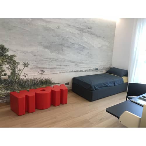 Banc Wow plastique rouge / L 147 cm - Slide - Rouge - Polyéthylène