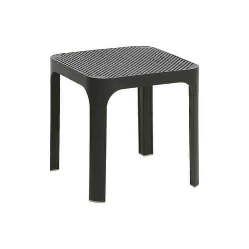 Beistelltisch Net corian schwarz / 40 x 40 x H 40 cm - NARDI - Anthrazit - Glasfaserverstärktes Harz