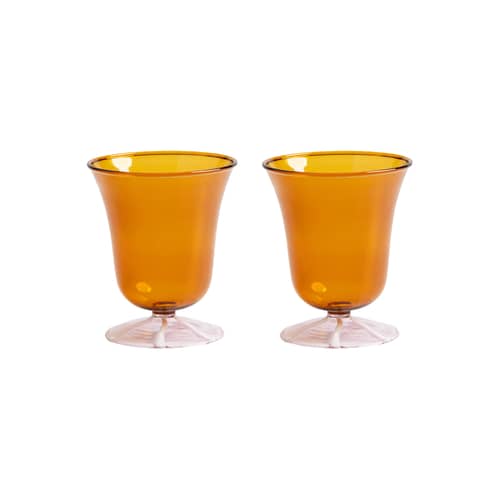 Glas Eve glas orange / Set von 2 - 20 cl - & klevering - Amber - Borosilikatglas