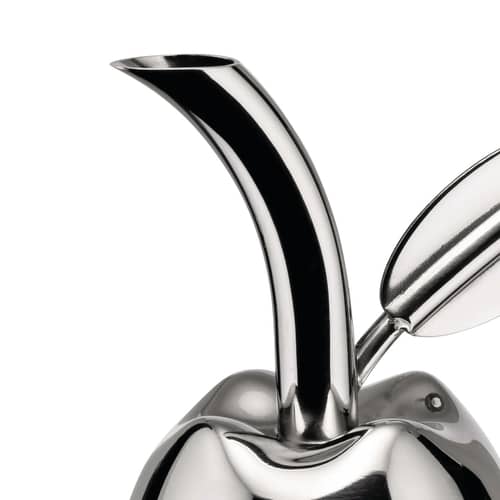 Huilier Fior d\'olio   / Testeur avec bouchon-verseur universel - Alessi - Acier poli - Acier inoxydable 18/10, Verre
