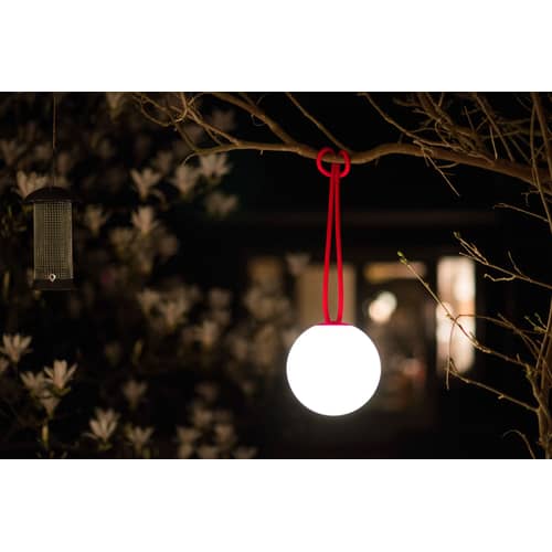 Lampada da esterno ricaricabile senza fili Bolleke LED materiale plastico grigio LED - Interni/esterni - Fatboy - Grigio chiaro - Polietilene, Silicone