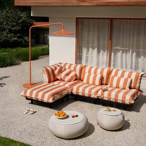 Outdoor-Stehleuchte Archigrande metall orange / Übergroß - H 233 cm - Fatboy - Terracotta - thermolackierter Stahl, Thermolackiertes Aluminium