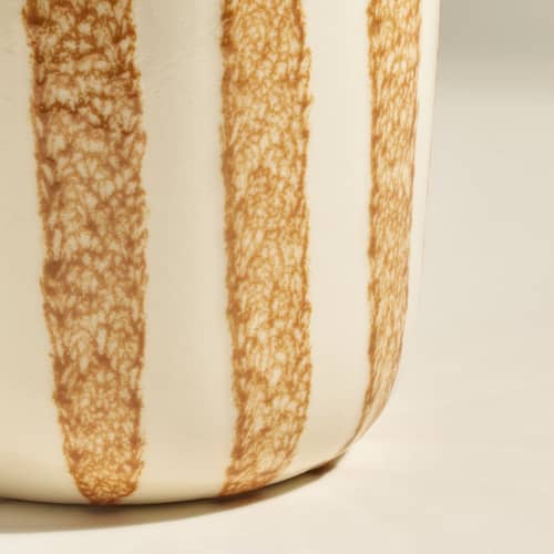 Vase Riviera Large céramique jaune / H 36 cm - Maison Sarah Lavoine - Ambre - Céramique émaillée