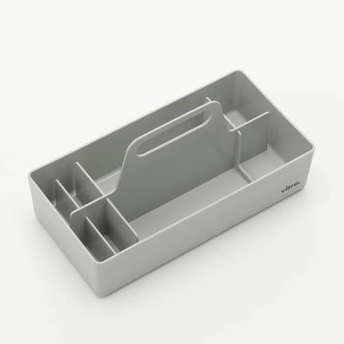 Bac de rangement Toolbox RE plastique gris / Recyclé - 32 x 16 cm / Arik Levy, 2010 - Vitra - Gris - Polypropylène recyclé