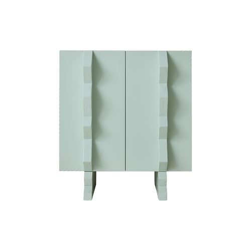 Buffet Forma bois bleu / L 80 x H 88.5 cm - HK LIVING - Bleu ciel - Bois de sungkai, MDF