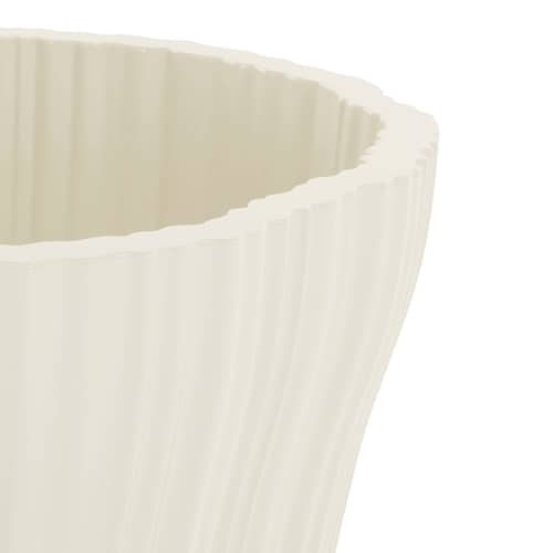 Cache-pot Corteza Large plastique blanc / 64 x 70 cm x H 36 cm - Kartell - Ivoire - Polyéthylène recyclé
