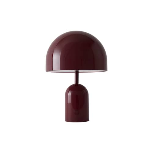 Lampe sans fil rechargeable Bell Portable LED / H 28 cm - Tom Dixon - Bordeaux - ABS