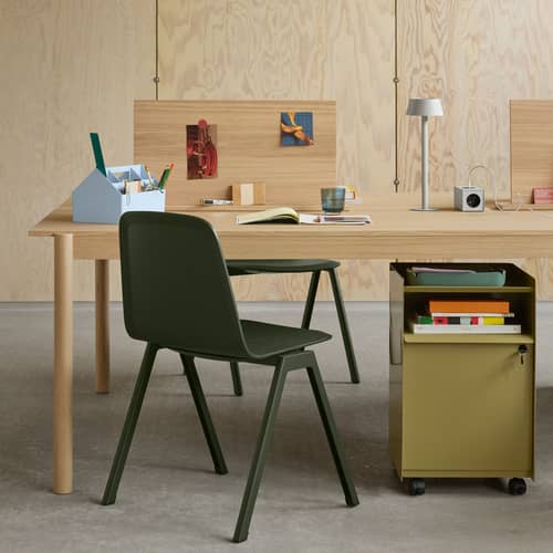Boîte Sketch plastique bleu - Muuto - Bleu ciel - Plastique recyclé