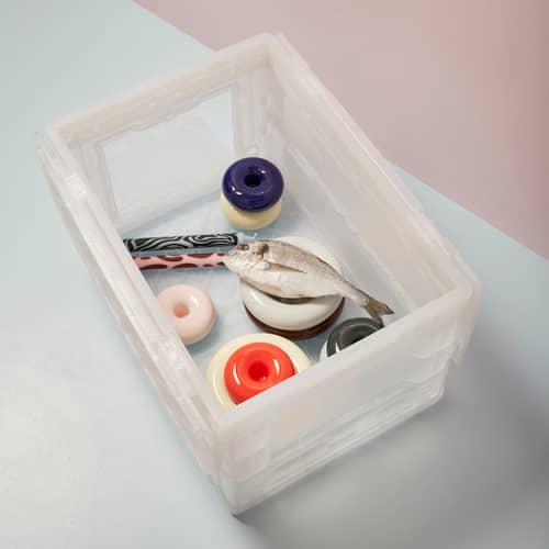 Scatola Blox Small materiale plastico trasparente / 36 x 26 x H 28,5 cm - STUDIO ABOUT - 36 x 26 x H 28,5 cm - Polipropilene
