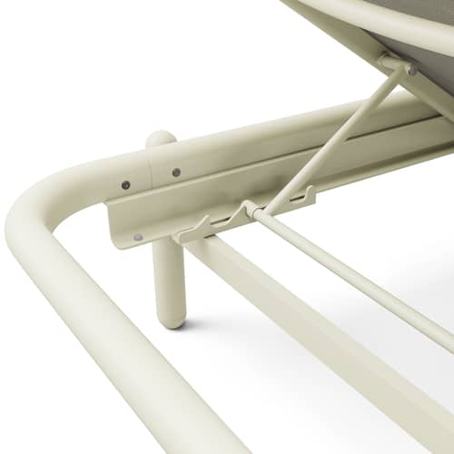 Transat inclinable Sunbun / Matelas inclus - Fatboy - Structure Desert / Coussin Sahara - Aluminium thermolaqué, Mousse, Tissu oléfine, Toile