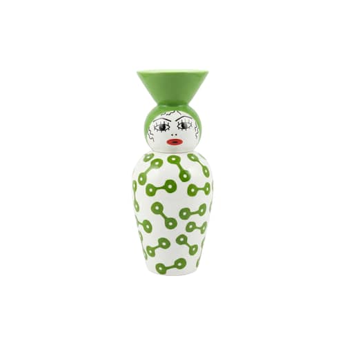 Vase Canopie - Pietra céramique vert / Ø 17 x H 41,6 cm - Seletti - Pietra / Vert - Porcelaine