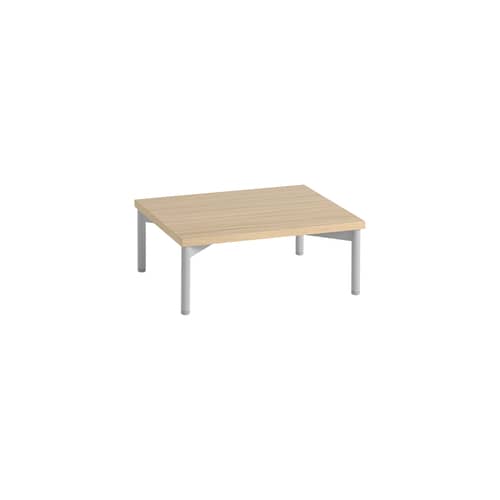 Armlehne  holz natur / Sockel auf Füßen B 43,5 x T 35 x H 17 cm - Für Modul Stacked Medium - Muuto - Eiche - Eichenspanplatte, lackiert, Stahl