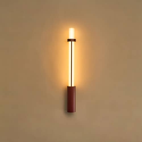 Applique d\'extérieur In Fine LED verre / L 65 cm - DCW éditions - Rouge - Aluminium, Verre