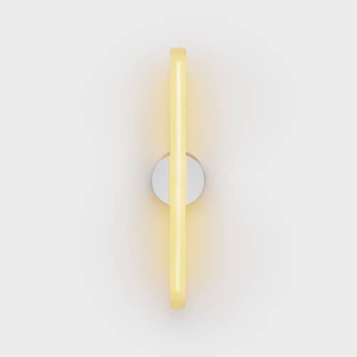 Applique salle de bains Kilter Short LED / L 50 cm - Orientable - TALA - L 50 cm / Blanc - Aluminium, Verre dépoli
