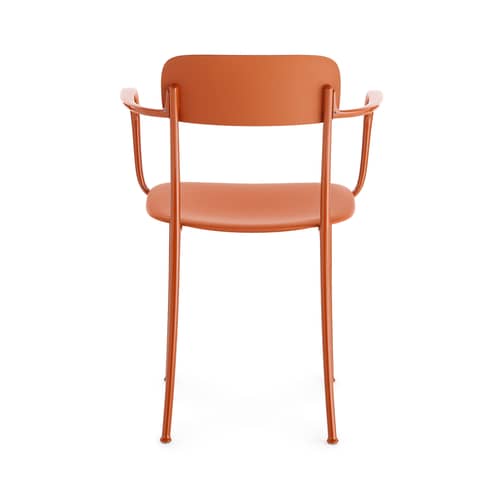Armlehnstuhl Savoia plastikmaterial orange - Kartell - Rost - bemaltes Aluminium, Technoplymer