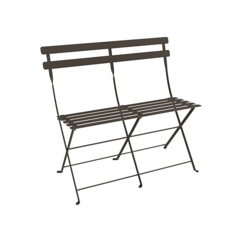 Banquette Bistro métal marron / Pliante - 2 places / L 88 cm - Fermob - Tonka - Acier
