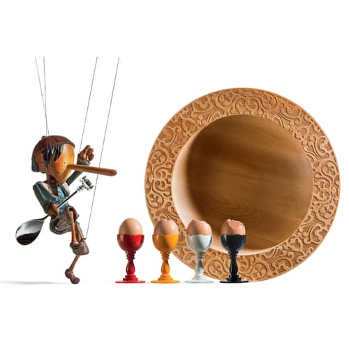 Set de 2 cuillères pour œuf à la coque Dressed - Alessi - Inox - Acier inoxydable