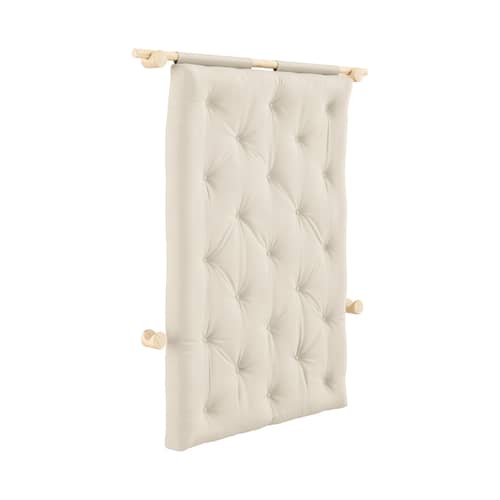 Canapé convertible Hooked / L 135 cm - Modulable 3 positions - KARUP DESIGN - Beige 747 / Pin - Fibres recyclées mélangées, Mousse, Pin massif certifié FSC